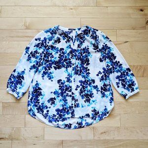 NYDJ blue floral top